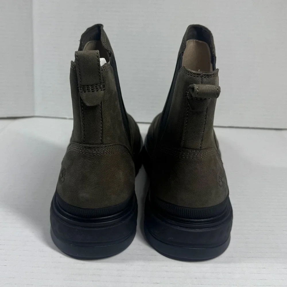 Timberland New Size‎ 9.5 Greenstride Ray City Pull On Chelsea Boots Olive Nubuck